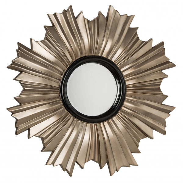 Large Champagne Gold Grecian Circular Wall Mirror