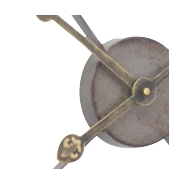Skeleton Style Wall Clock in Antique Grey