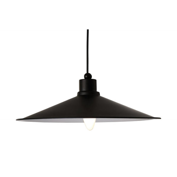 Slim Black Metal Ceiling Pendant