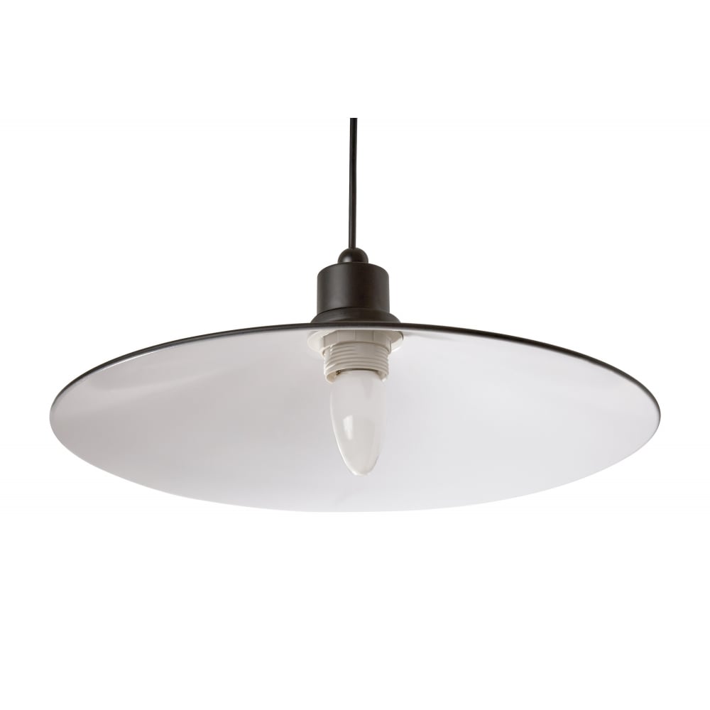 Slim Black Metal Ceiling Pendant