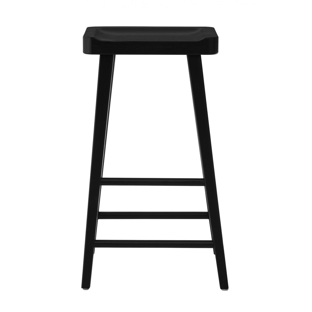 Black Oak Wood Bar Stool