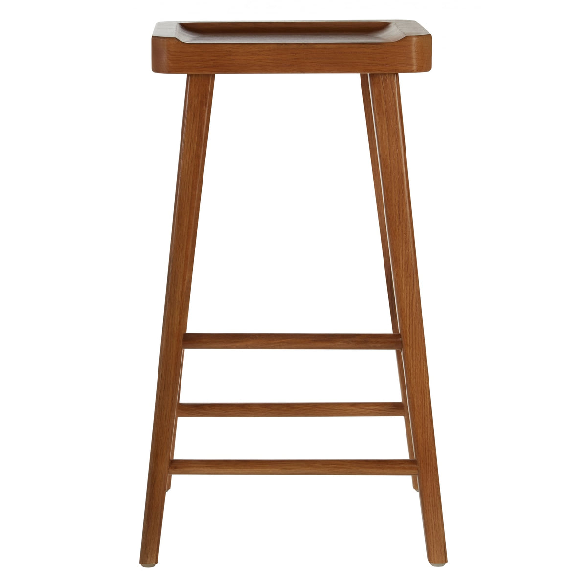 Natural Oak Wood Bar Stool