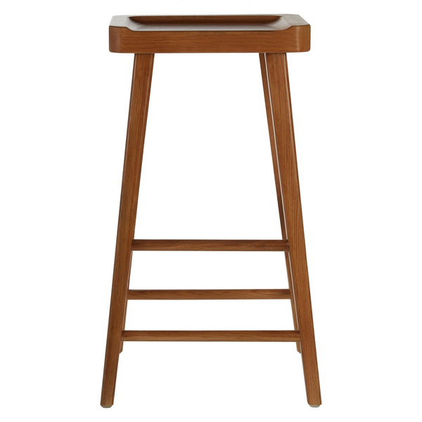 Natural Oak Wood Bar Stool