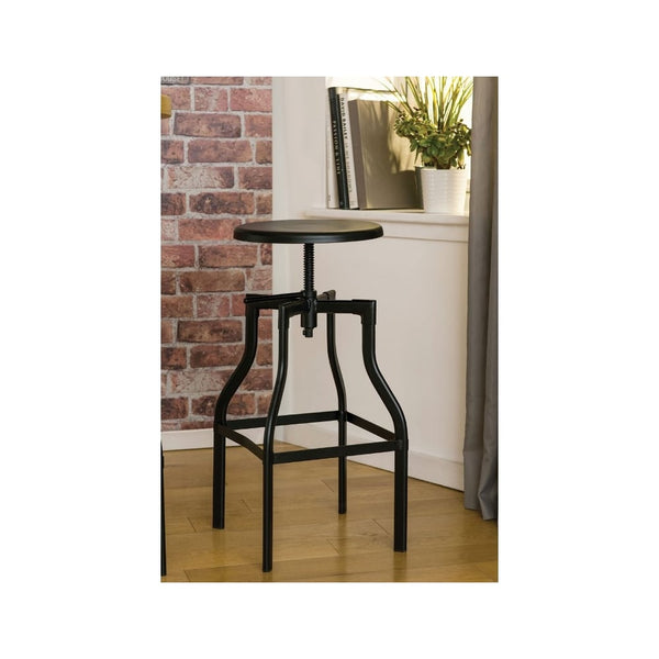 Foundry Bar Stool with Black Seat