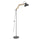 Grey Metal and Wooden Angle Floor Lamp