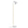 Scandi Style Wood and White Metal Floor Lamp