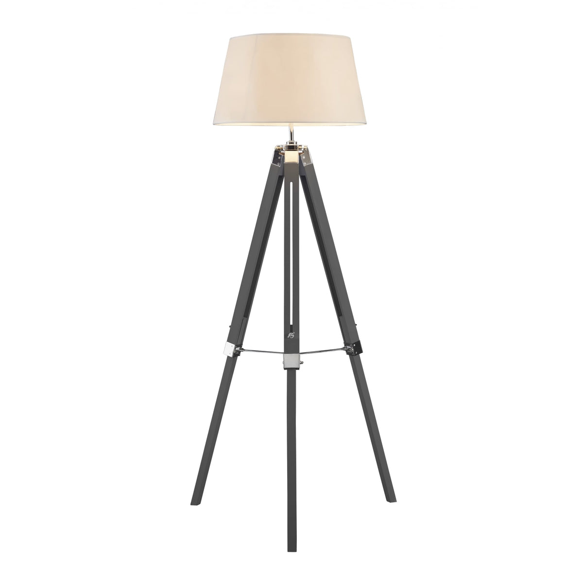 Grey and Cream Tripod Floor Lamp