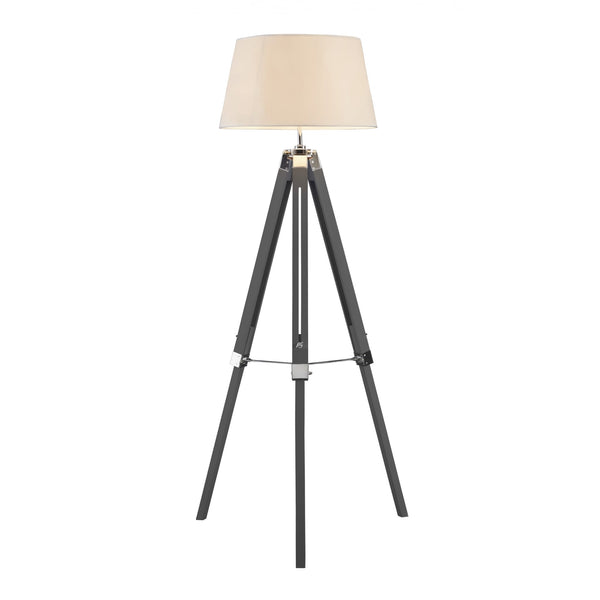 Grey and Cream Tripod Floor Lamp