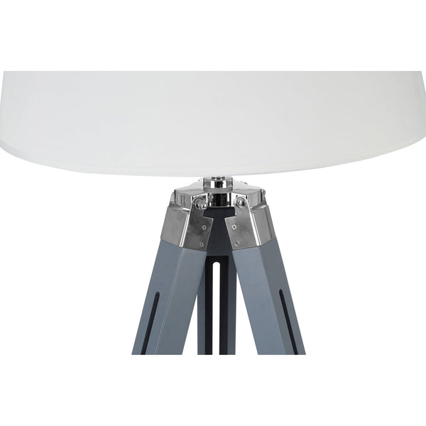Grey and Cream Tripod Floor Lamp