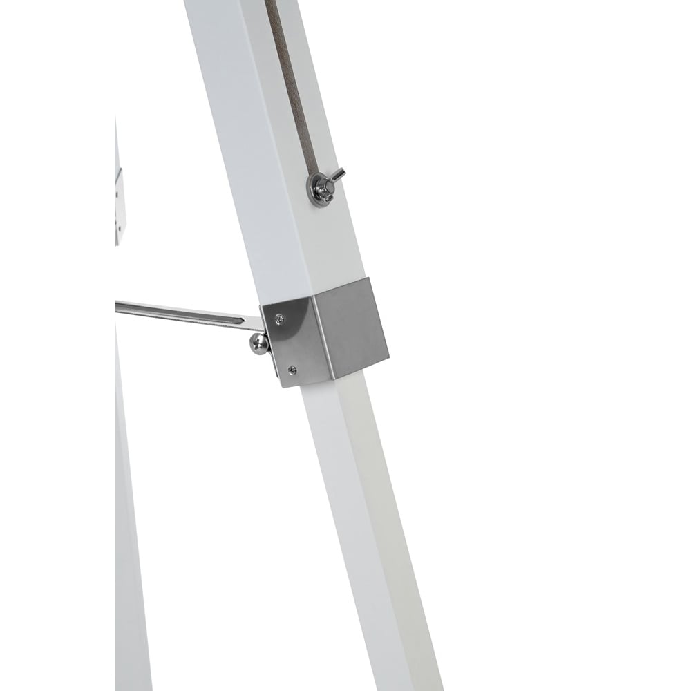 White Contemporary Tripod Floor Lamp