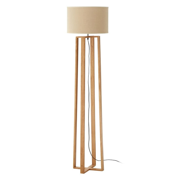 Natural Wood Floor Lamp