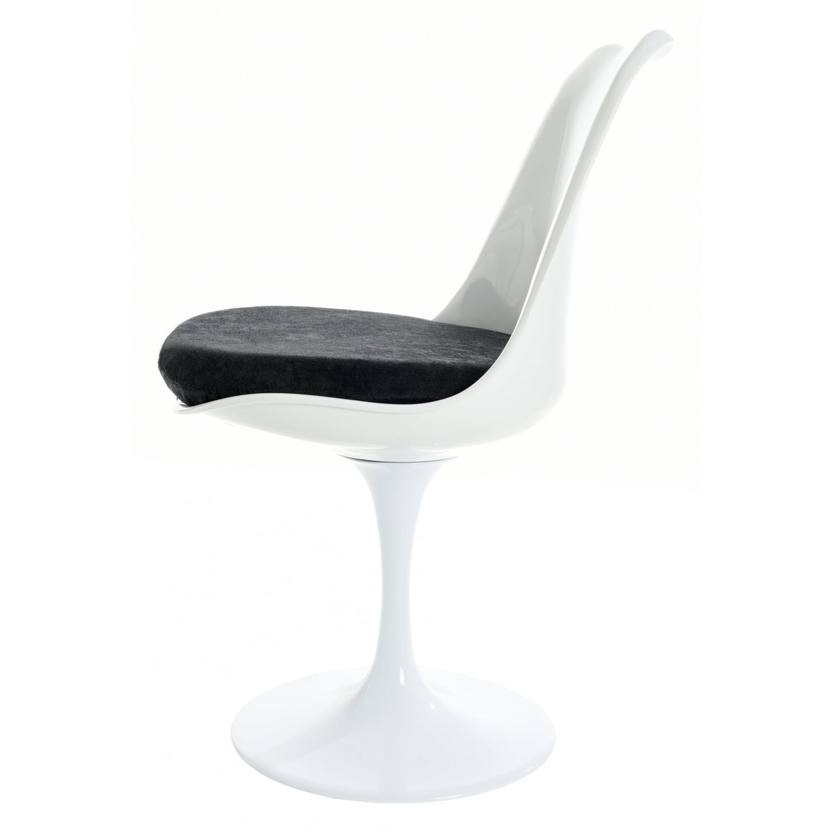 White and Luxurious Black Chelsea Side Chair