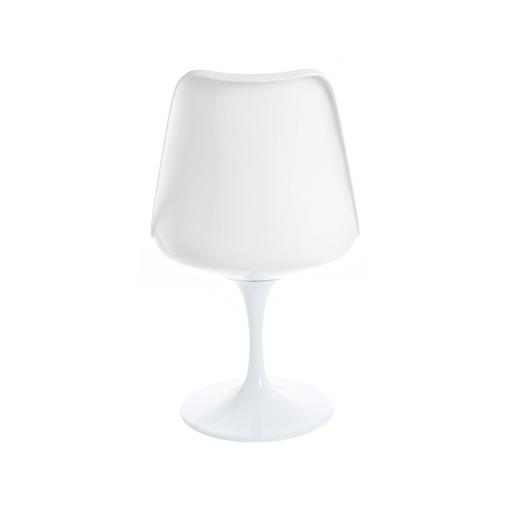 White and Orange PU Chelsea Side Chair