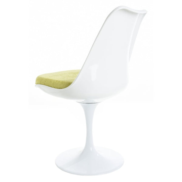White and Luxurious Green Chelsea Side Chair