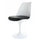 White and Black PU Chelsea Side Chair
