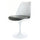 White and Grey PU Chelsea Side Chair