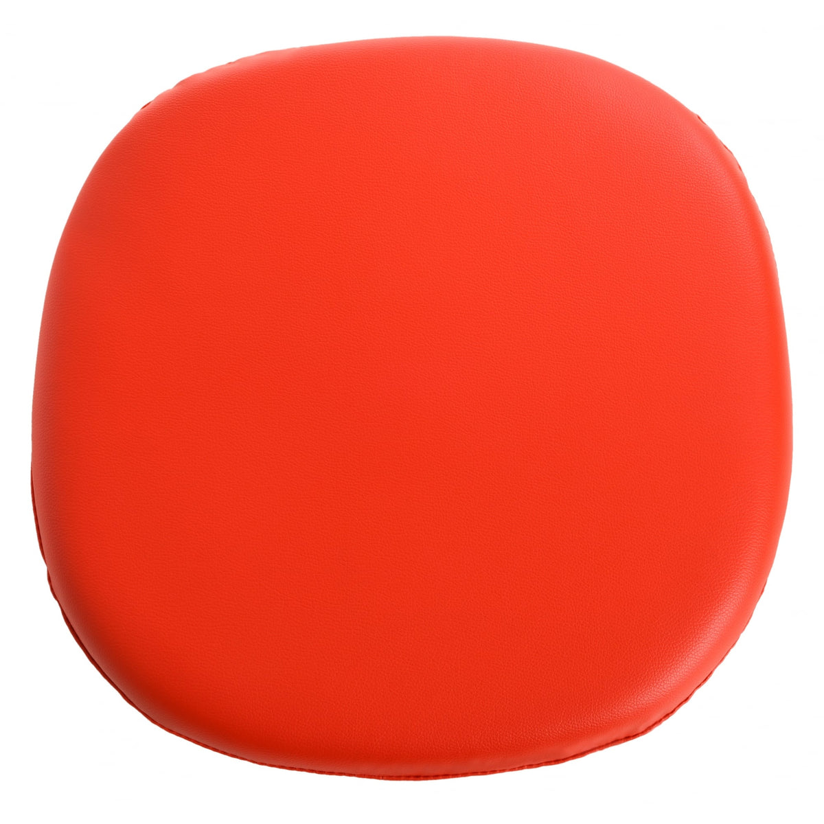 White and Red PU Chelsea Side Chair