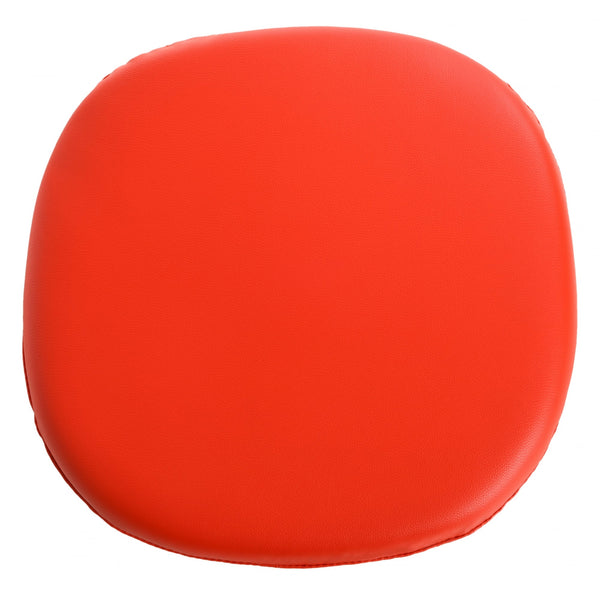 White and Red PU Chelsea Side Chair