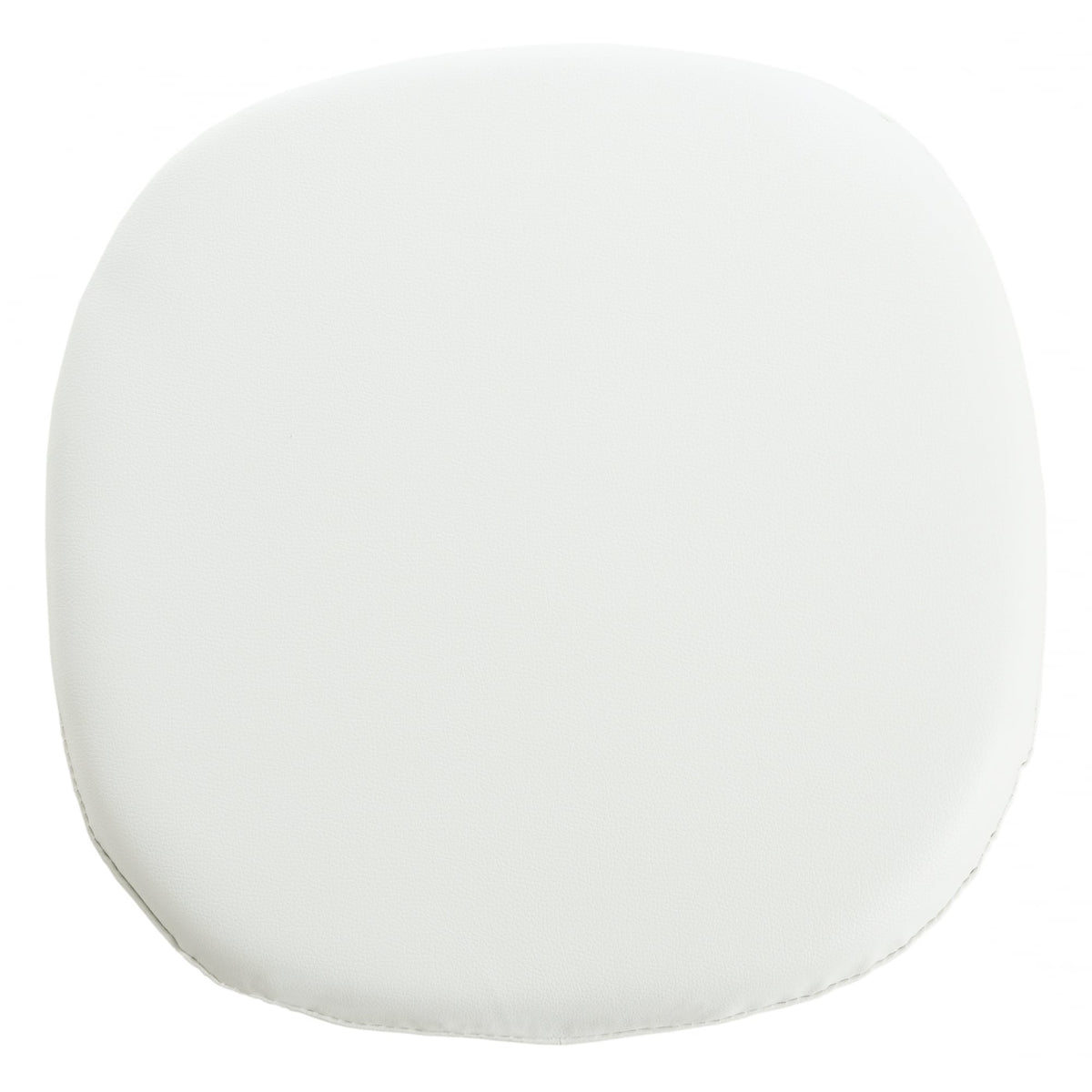 White and White PU Chelsea Side Chair