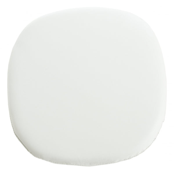 White PU Chelsea Side Chair Cushion