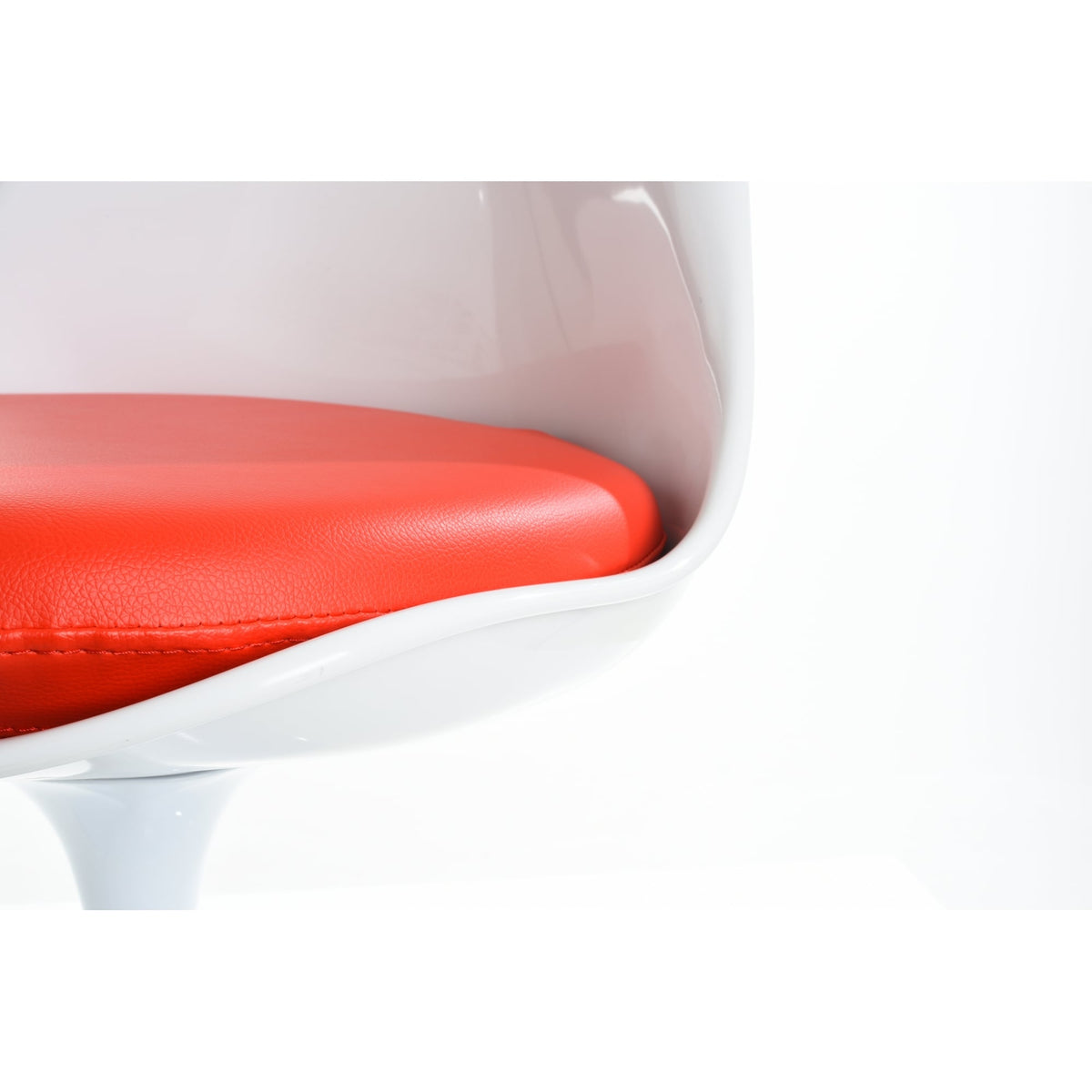 Red PU Chelsea Side Chair Cushion