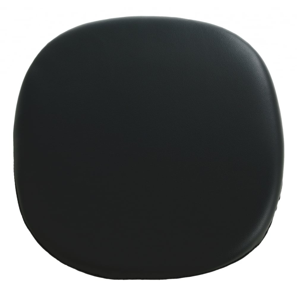 Black PU Chelsea Side Chair Cushion