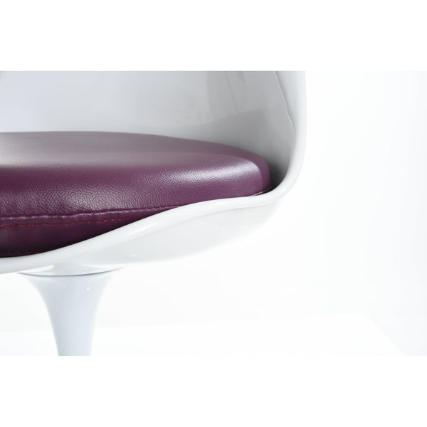 Purple PU Chelsea Armchair Cushion