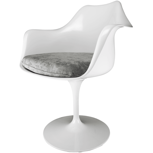 White and Luxurious Grey Chelsea Armchair