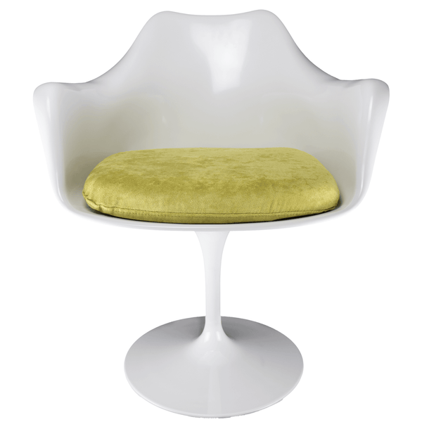 White and Luxurious Green Chelsea Armchair