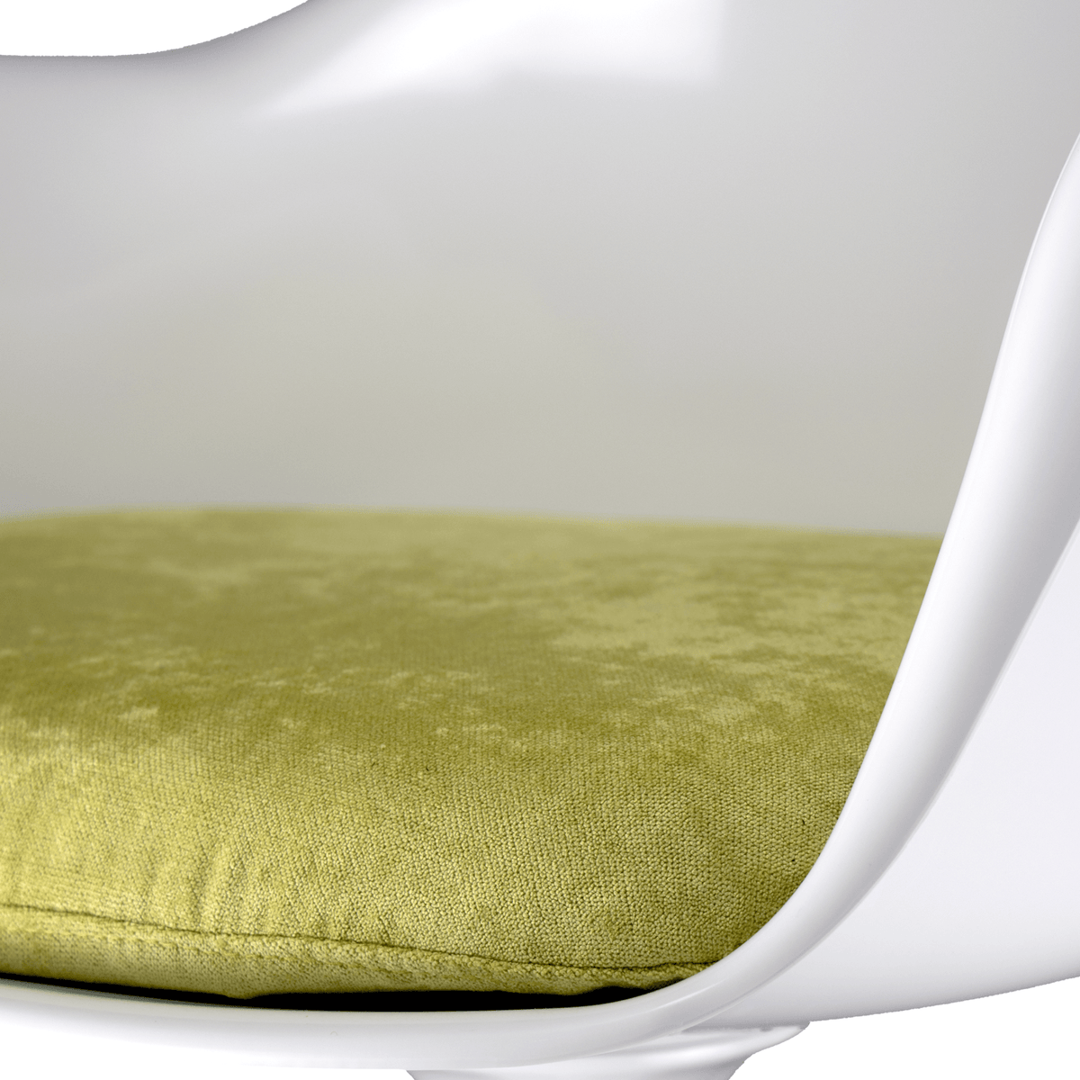 White and Luxurious Green Chelsea Armchair