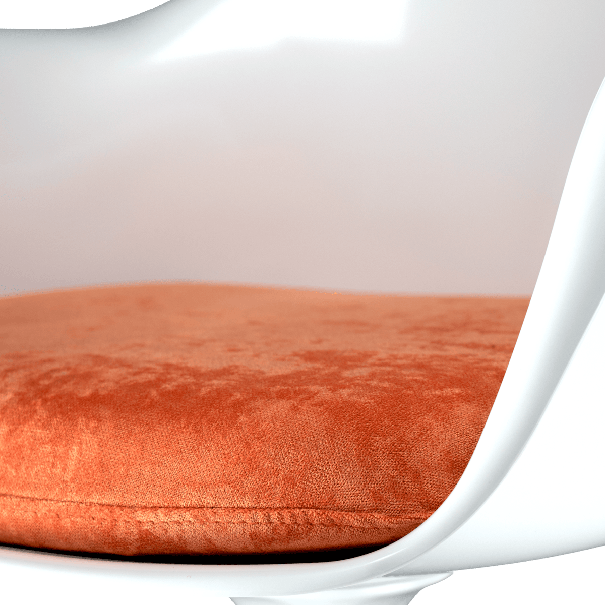White and Luxurious Orange Chelsea Armchair