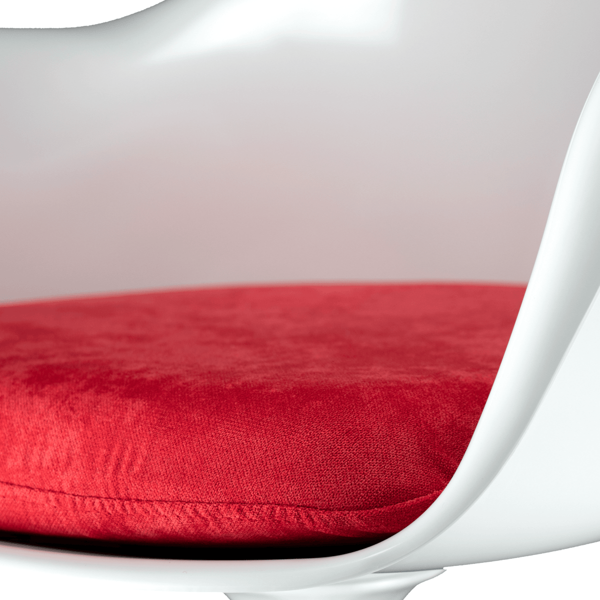 White and Luxurious Red Chelsea Armchair