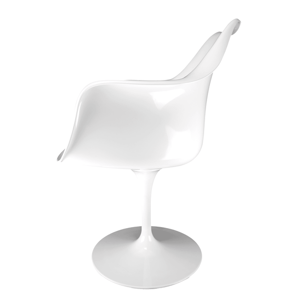 White and Red PU Chelsea Armchair