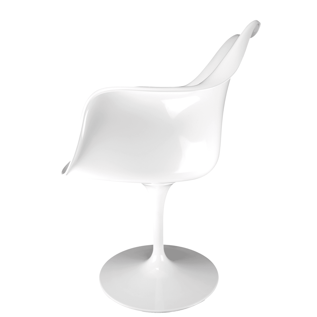 White and Purple PU Chelsea Armchair