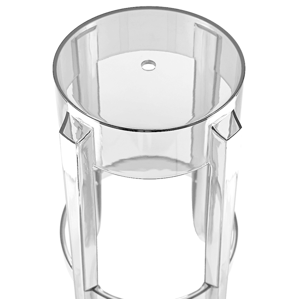 Fusion Living Ghost Style Bar Stool Crystal Clear - 76cm