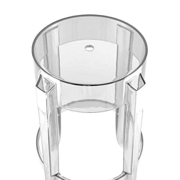 Fusion Living Ghost Style Bar Stool Crystal Clear - 66cm
