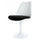 White and Luxurious Black Chelsea Side Chair
