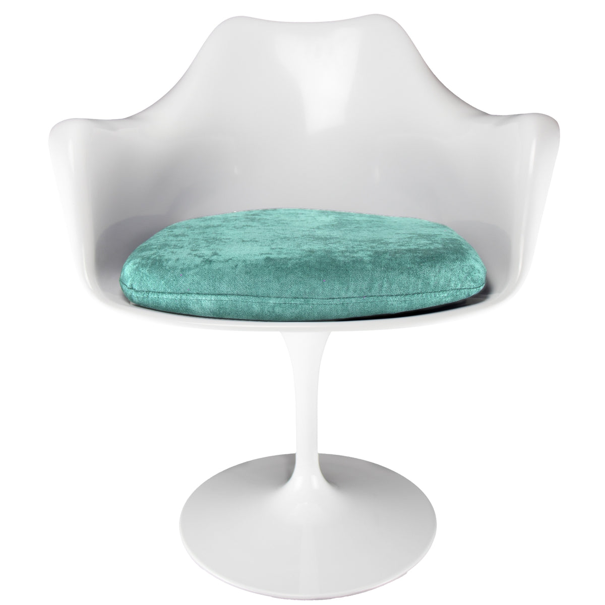 White and Luxurious Turquoise Chelsea Armchair