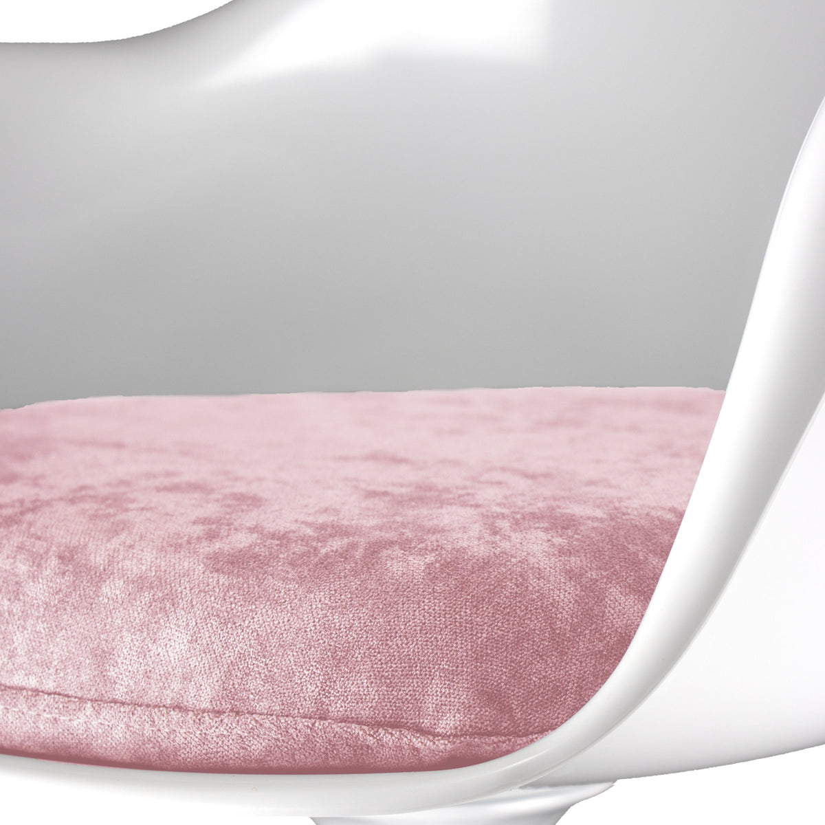 White and Luxurious Light Pink Chelsea Armchair