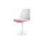 White and Luxurious Light Pink Chelsea Side Chair