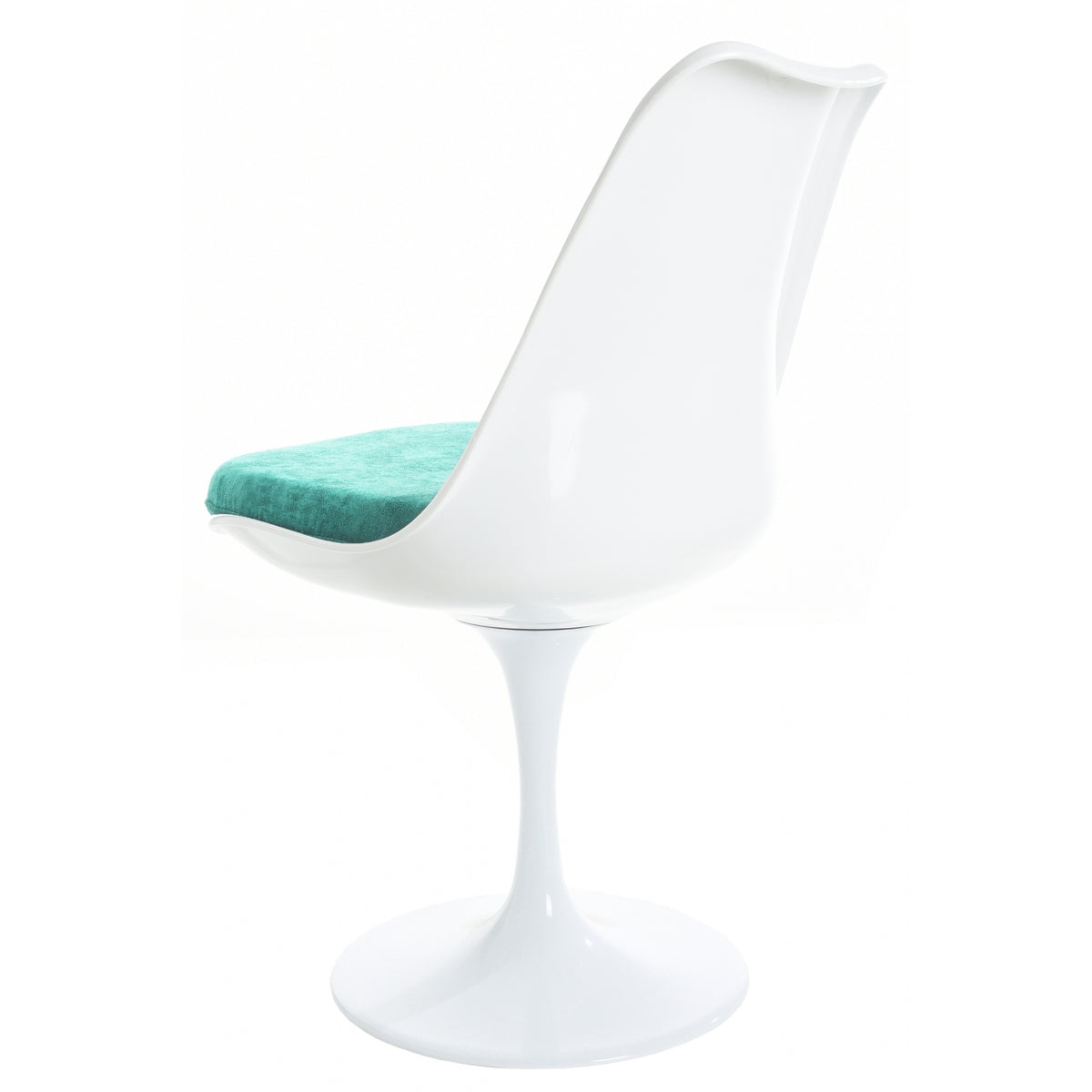 White and Luxurious Turquoise Chelsea Side Chair