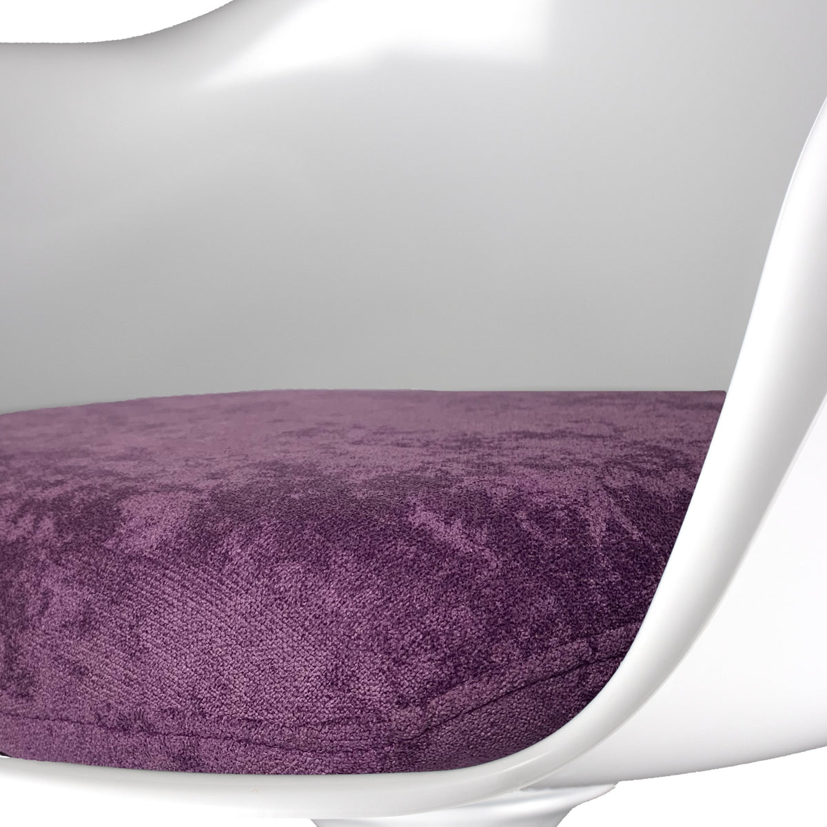 White and Luxurious Purple Chelsea Armchair