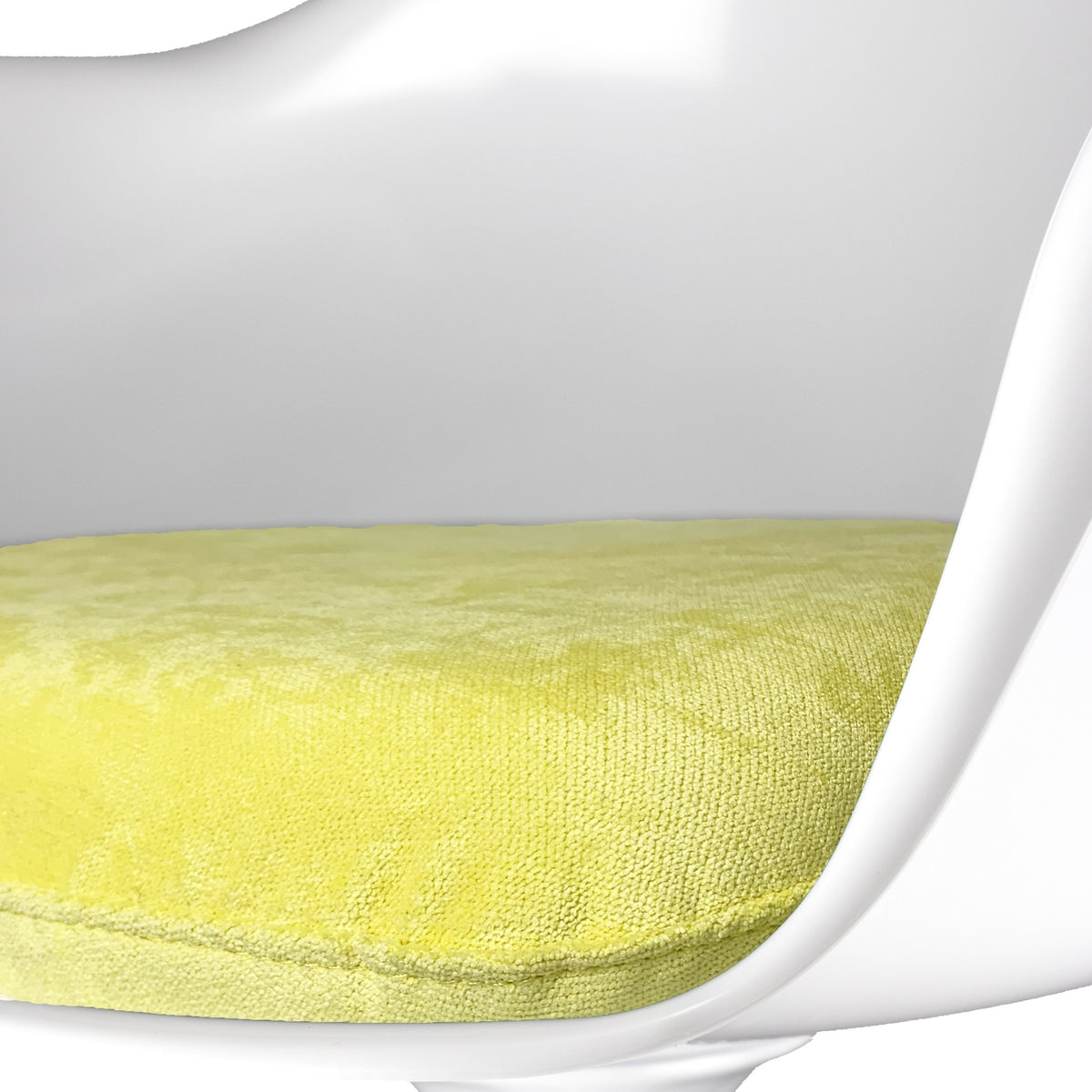 White and Luxurious Yellow Chelsea Armchair