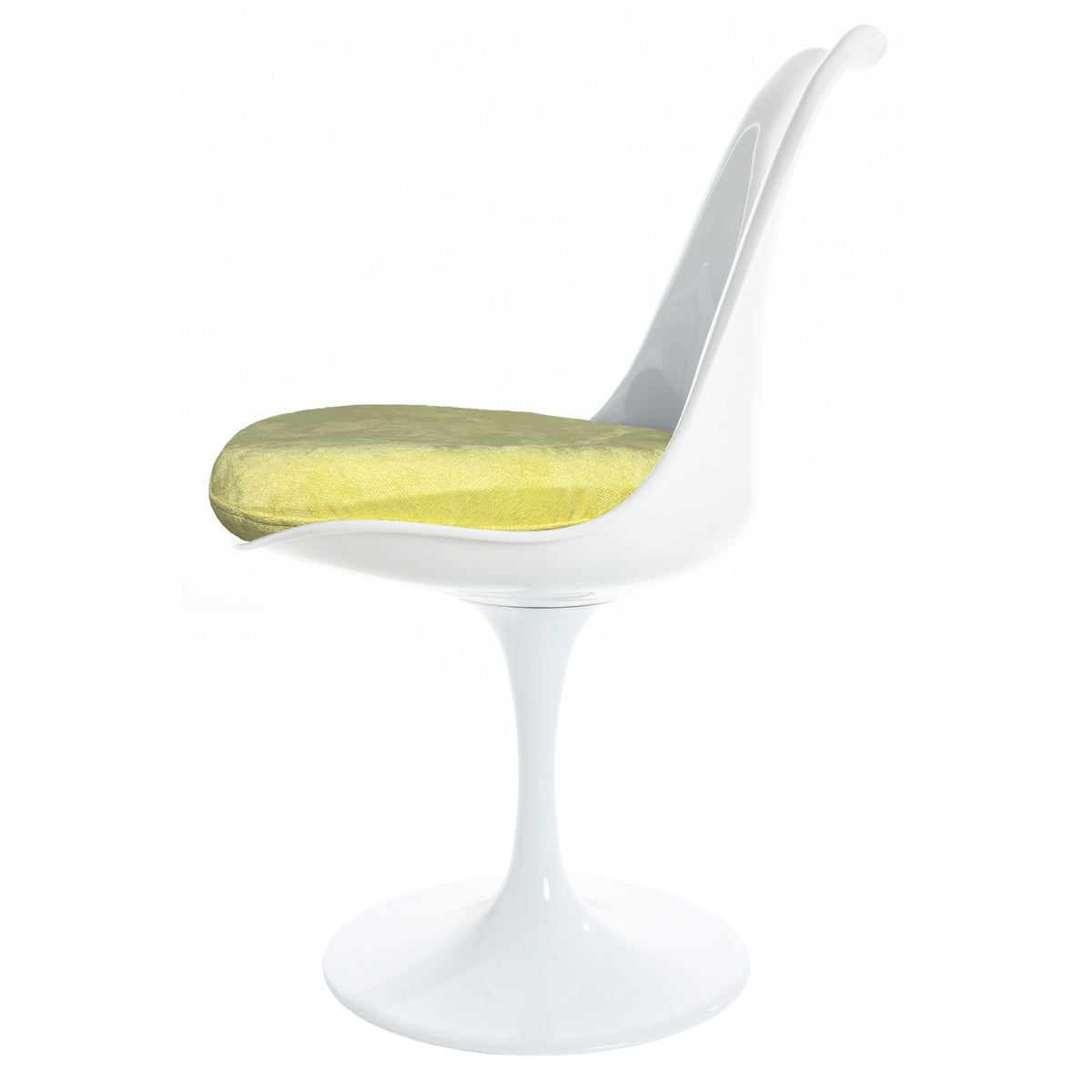 White and Luxurious Yellow Chelsea Side Chair