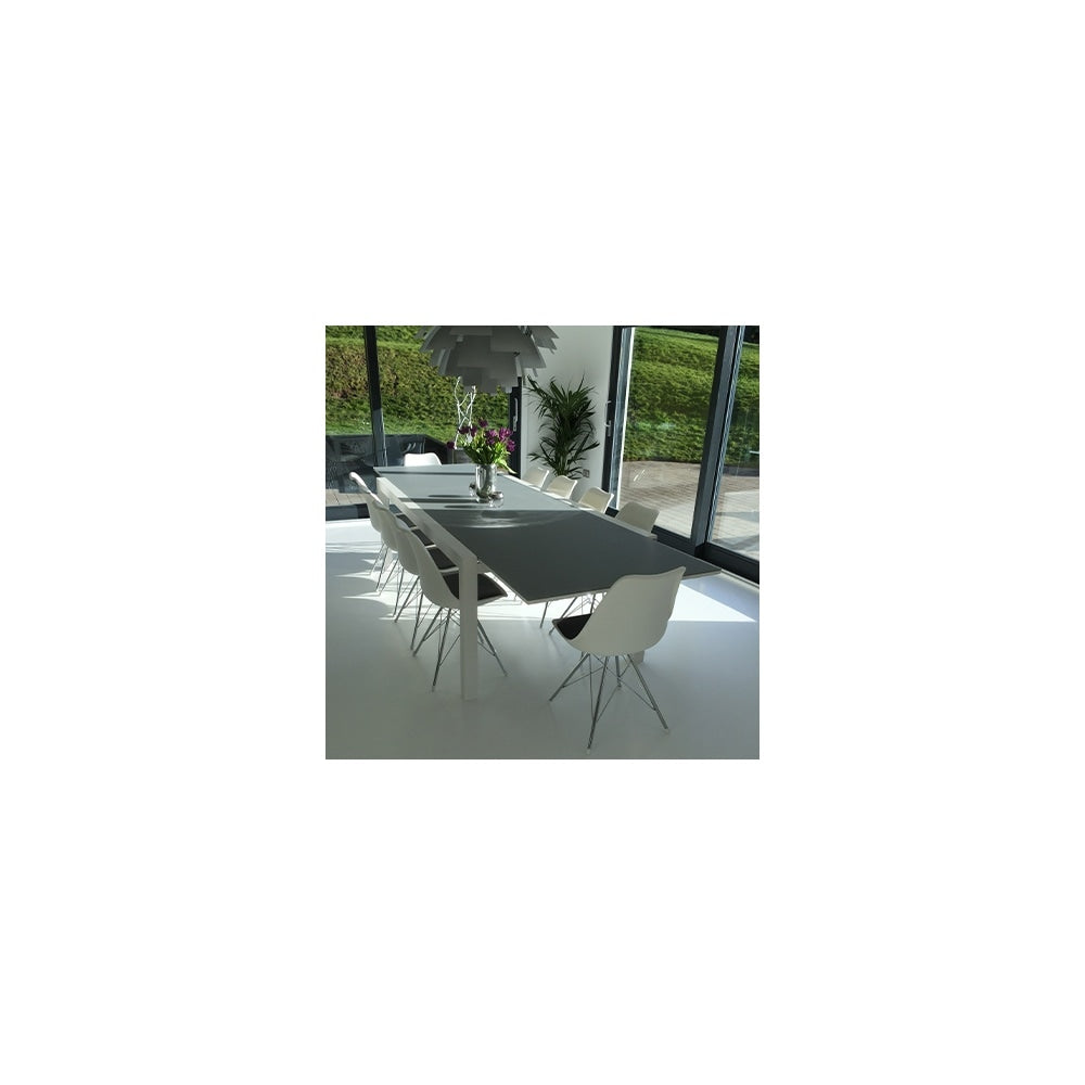 Soho White and Bright Pink Dining Chair with Chrome Metal Legs