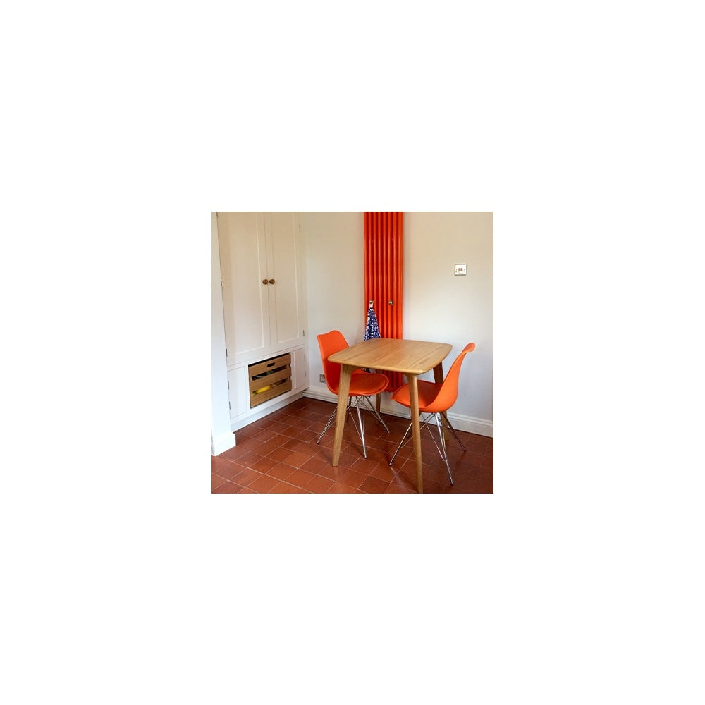 Soho Light Grey Plastic Dining Chair with Chrome Metal Legs