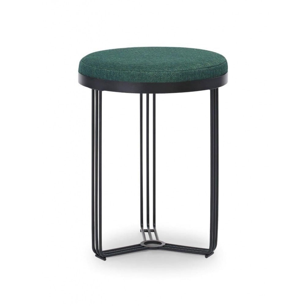 Deco - Small Circular Side Table With Various Upholstered Tops and Frame Colour Options