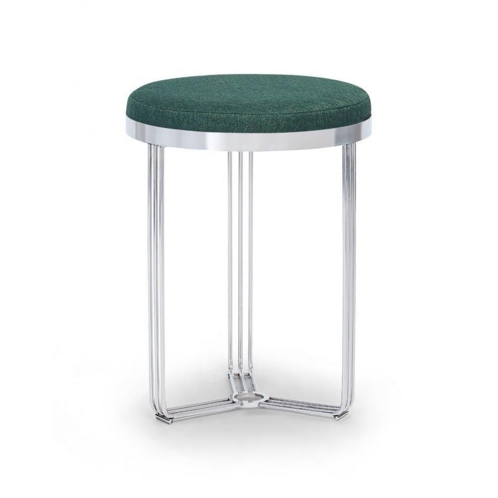 Deco - Small Circular Side Table With Various Upholstered Tops and Frame Colour Options