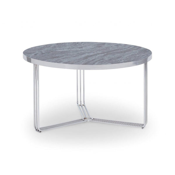 Deco - Medium Circular Coffee Table With Various Wooden Tops and Frame Colour Options