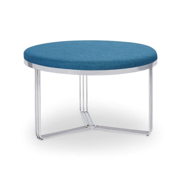 Deco - Medium Circular Coffee Table With Various Upholstered Tops and Frame Colour Options